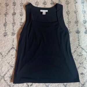 Black tank top with square neckline from White House Black Market size medium